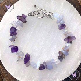 Amethyst Cluster February Birthstone Necklace